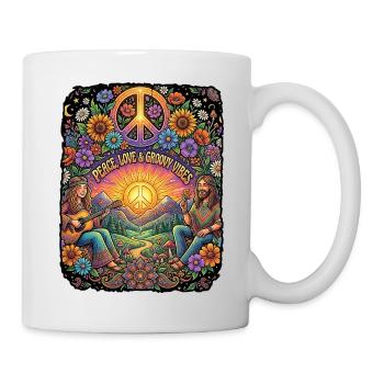 Paix, Amour, Liberté. - Mug blanc - blanc - Droite
