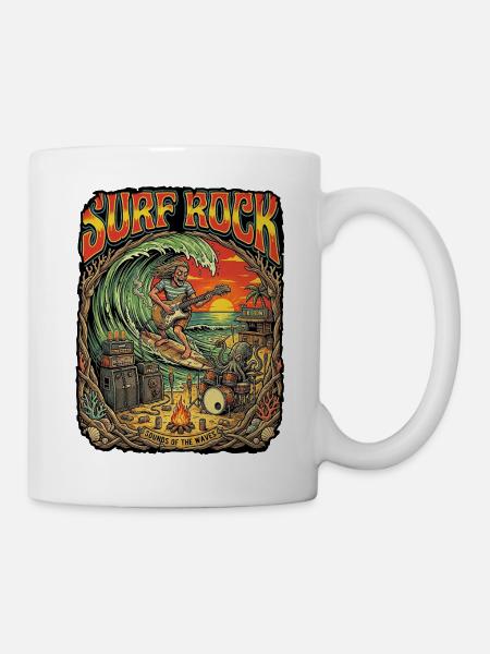 Surf Rock Beach Party - Tasse - Weiß