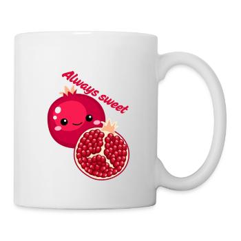 Always Sweet Pomegranate Charm - Tasse - Weiß - Rechts