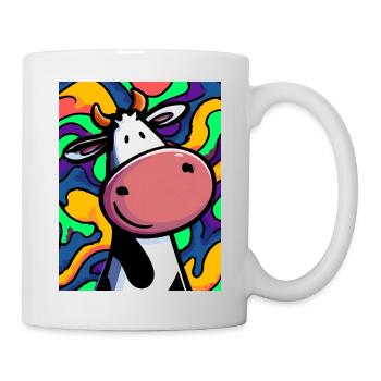 Kuh - Tasse - Weiß - Rechts