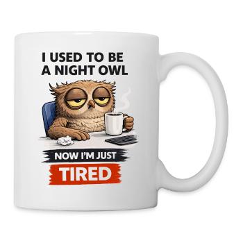 Night Owl to Tired Owl - Mug - white - Right