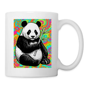 Panda - Tasse - Weiß - Rechts