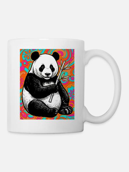 Panda - Tasse - Weiß