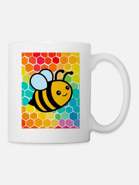 Biene - Tasse - Weiß