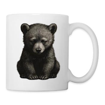 Black and White Bear Cub - Mug - white - Right