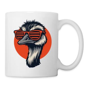 Bouquet with retro sunglasses - Mug - white - Right