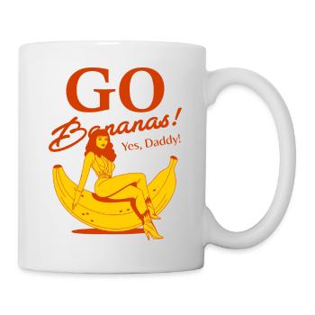 Girl on a banana - Mug - white - Right