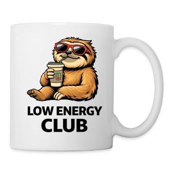 Low Energy Sloth Coffee Club - Mug - white - Right