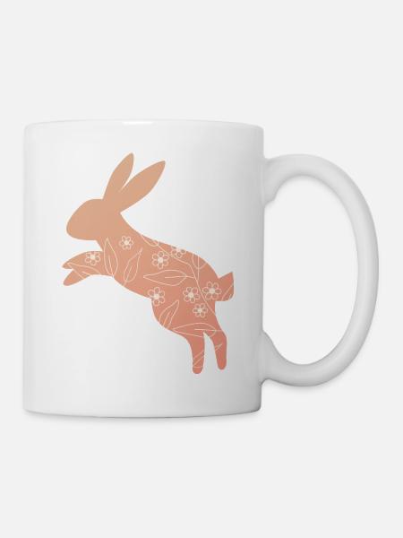 Osterhase Ostern - Tasse - Weiß