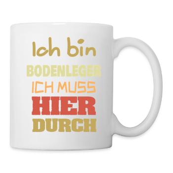 Job Bodenleger - Tasse - Weiß - Rechts