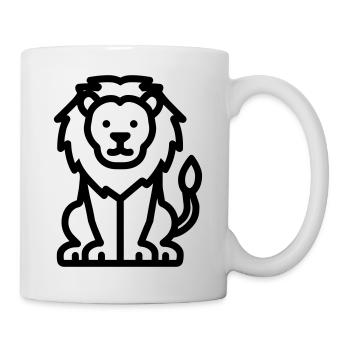 lion - Mug blanc - blanc - Droite