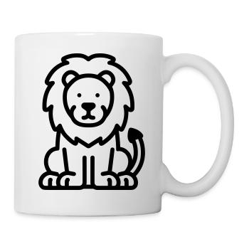 lion - Mug blanc - blanc - Droite