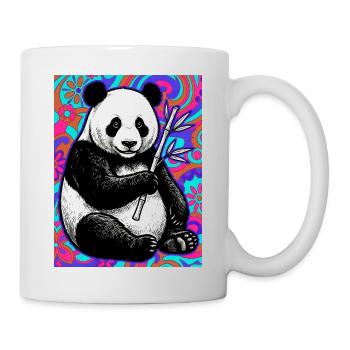Panda - Tasse - Weiß - Rechts