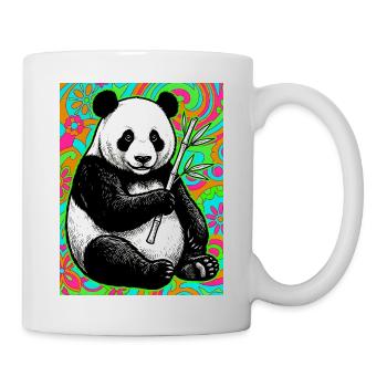 Panda - Tasse - Weiß - Rechts