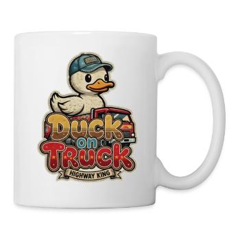 Duck on Truck Ente - Mug - white - Right