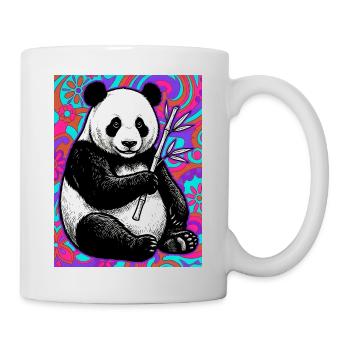 Panda - Tasse - Weiß - Rechts