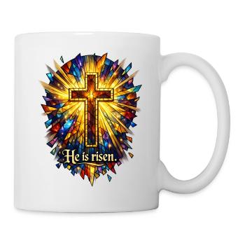He is risen - Tasse - Weiß - Rechts