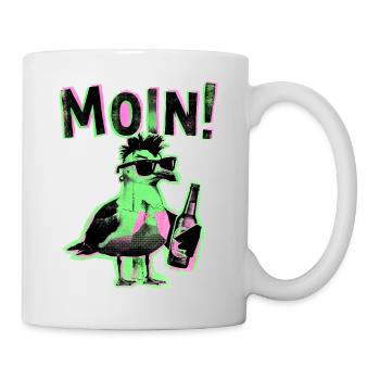 Punker Möwe Kiez Schanze Moin - Mug - white - Right