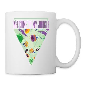 Bienvenue dans la jungle - Mug blanc - blanc - Droite