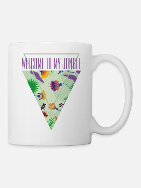Bienvenue dans la jungle - Mug blanc - blanc