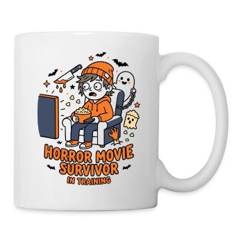 Horror Movie Survivor Training Humor - Mug - white - Right