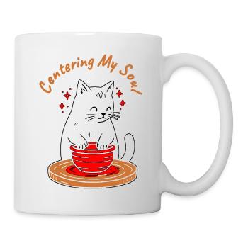 Centering My Soul Cat Zen Cup - Mug - white - Right