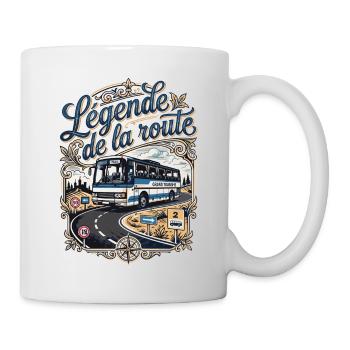 Chauffeur de bus conducteur conductrice de bus car - Mug blanc - blanc - Droite