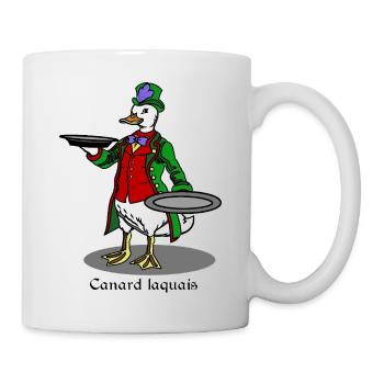 Canard laquais - humour cuisine et jeu de mots - Mug blanc - blanc - Droite