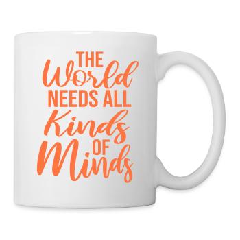 Le monde a besoin de toutes sortes d’esprits inspirants - Mug blanc - blanc - Droite