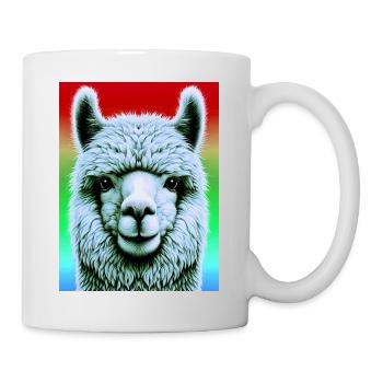 Alpaka - Tasse - Weiß - Rechts