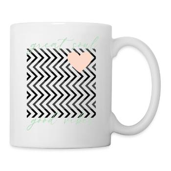 Positive vibes great soul - Tasse - Weiß - Rechts
