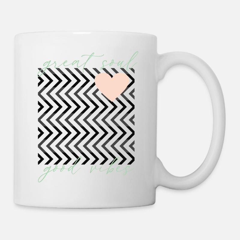 Des ondes positives, une grande âme - Mug blanc - blanc