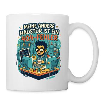Programmierer 404 Fehler Humor - Tasse - Weiß - Rechts