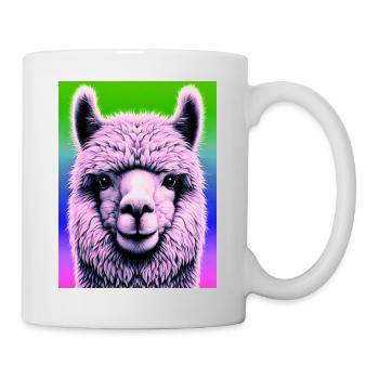 Alpaka - Tasse - Weiß - Rechts