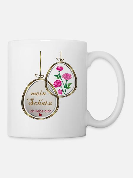 Halskette - Tasse - Weiß