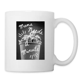 Mama Needs a Minute Popcorn Moment - Mug - white - Right