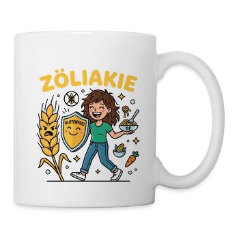Ich habe Zöliakie glutenfrei leben - Tasse - Weiß - Rechts