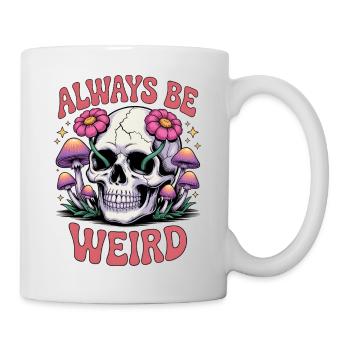 Always Be Weird Skull Mushroom - Mug - white - Right