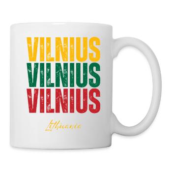 Vilnius Lithuania, I love Vilnius - Mug - white - Right