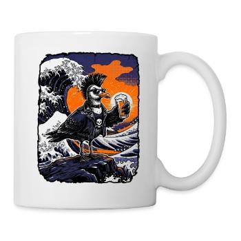 Kawaii Punker Seagull Beer - Mug - white - Right