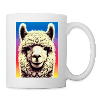 Alpaka - Tasse - Weiß - Rechts