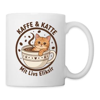Coffee Cat in Cup: Purr Elixir - Mug - white - Right