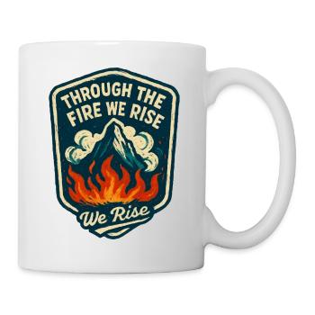 Rising by the Flames: The Forge of Character - Mug - white - Right
