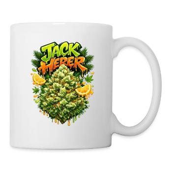 Graffiti en pins Jack Herer - Mug blanc - blanc - Droite
