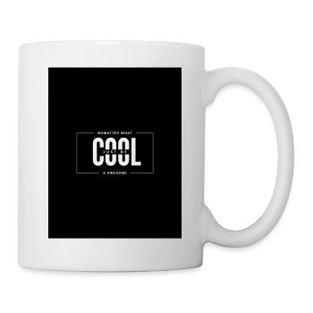 NoMatter What, coole fette Typografie - Tasse - Weiß - Rechts