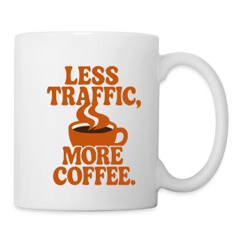 Productivité Caféinée : Zéro Perte de Temps - Mug blanc - blanc - Droite