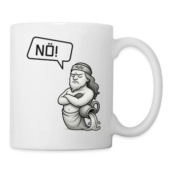 Sternzeichen Wassermann sagt NÖ! – Sturkopf - Tasse - Weiß - Rechts