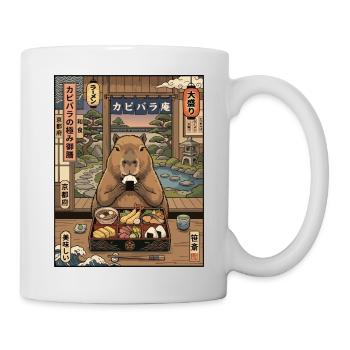Capybara Bento at Kyoto Lantern - Mug - white - Right