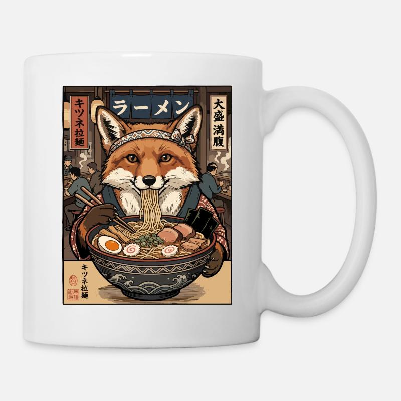Ramen Fox Feast - Mug - white