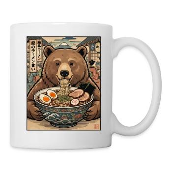 Bear Ramen Feast Ukiyo-e - Mug - white - Right